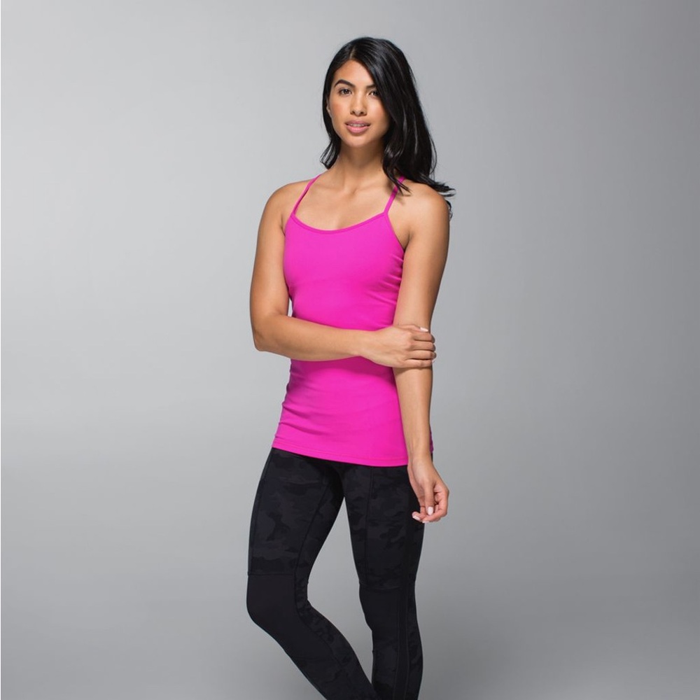 Lululemon Neon Pink Power Y Tank 2